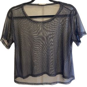 Sheer polka dot tshirt